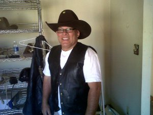 Dad Gussied Up Cowboy Style